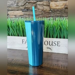 Starbucks Spring 2023 PEACOCK 2-TONE SS Venti Tumbler ~ NWT
